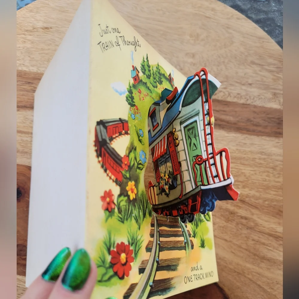Vintage train themed